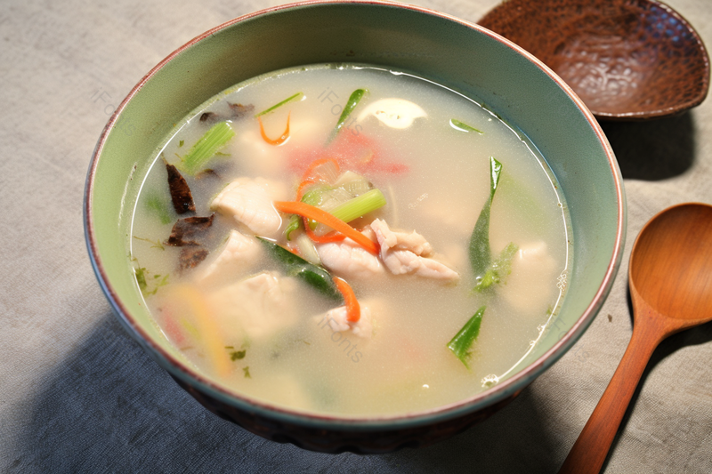 鲜香美味的鱼片鱼肉蔬菜豆腐汤,高清,摄影图,摄影图片,图片大全,摄影图免费下载